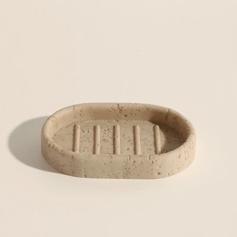 Natural Marble Bathroom Set, Soap Dish