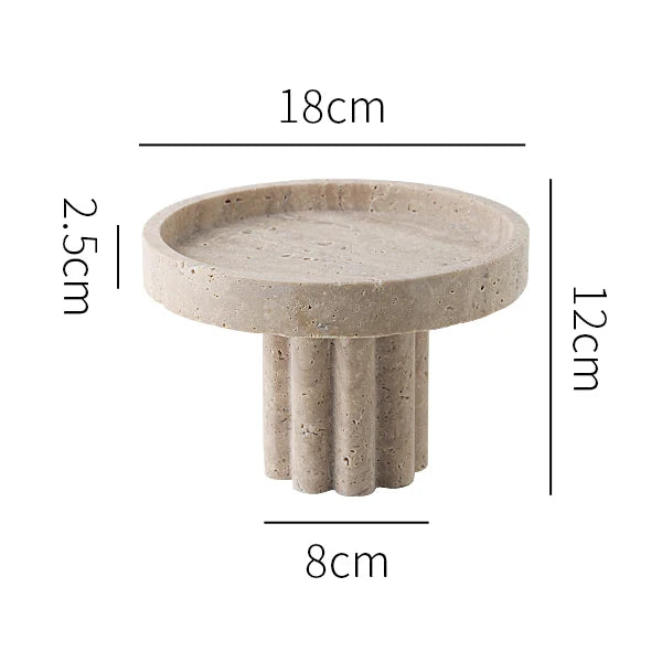 Stone Tray Stand, Circle Close Up