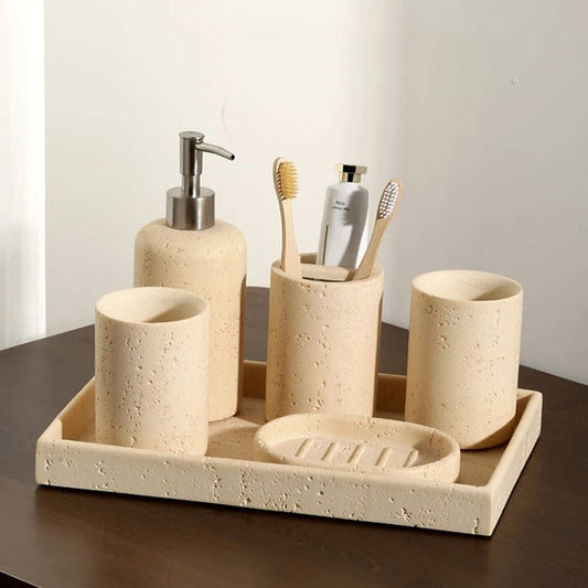 Natural Marble Bathroom Set 