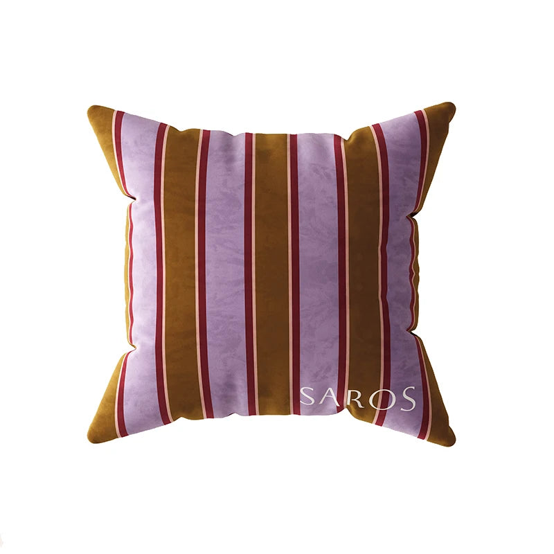 Retro Stripe Square & Column Pillow